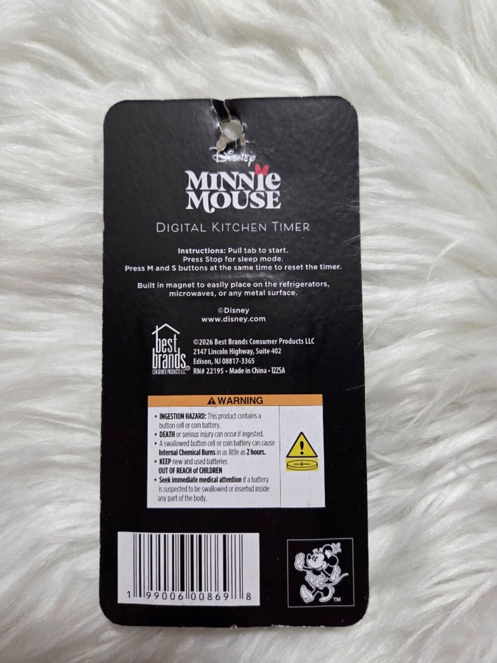 Minnie Mouse Digital Kitchen Timer - Picture 2 of 4